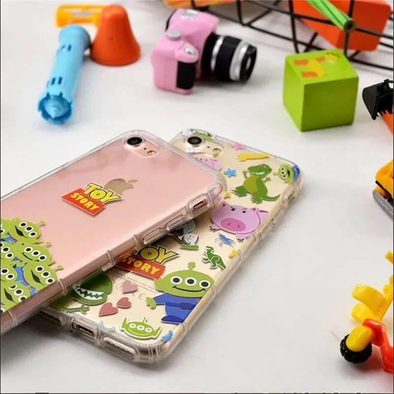 Для iPhone6 6splus 7 плюс прекрасный Toy story тиснение воздушной подушке ТПУ задняя крышка