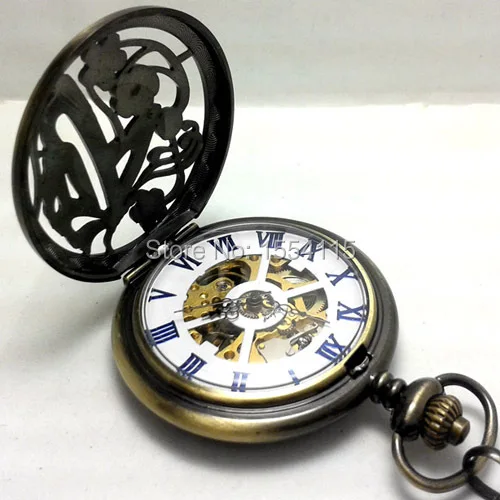 20 шт оптом DHL Бесплатная доставка бронзовые выдолбленные цветы Скелет