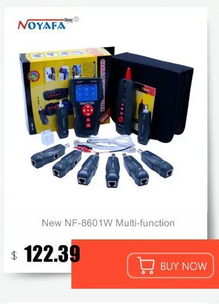 NF-8601W Многофункциональный тестер сетевого кабеля ЖК-тестер длины кабеля тестер точки останова английская версия NF_8601W