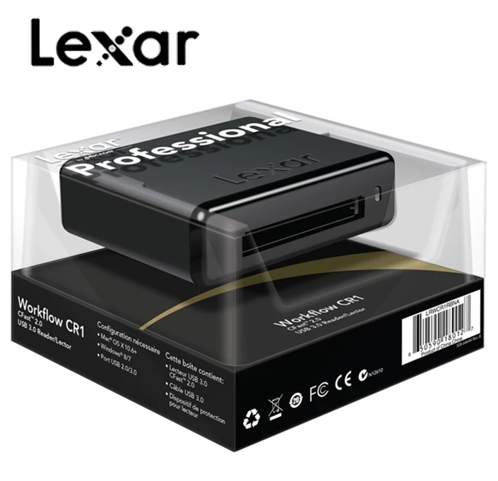 Lexar Usb внутренний флеш-накопитель Cr1 кардридер бренд Профессиональный высокоскоростной Cfast 2,0 Высокоскоростной Usb 3,0 рабочий процесс