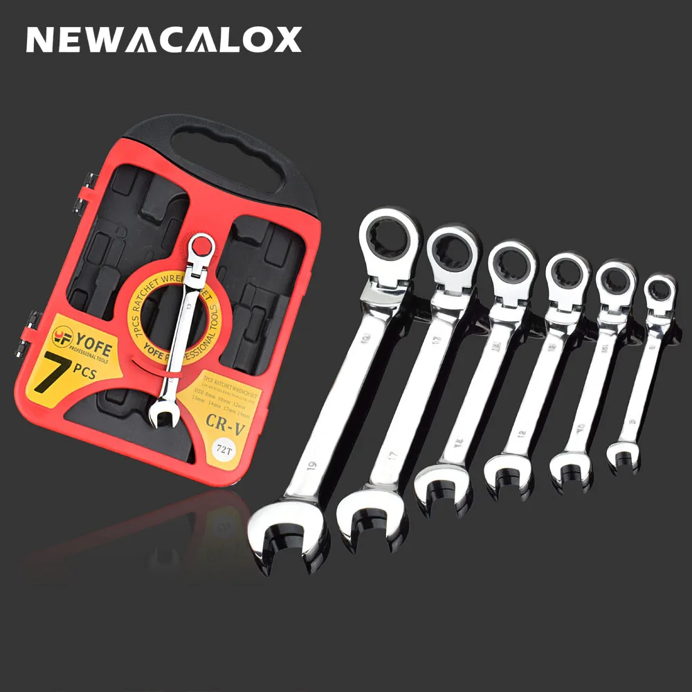 NEWACALOX 7 шт. 8 19 мм для шлица звездочка Набор торцевых гаечных ключей торцевые ключи