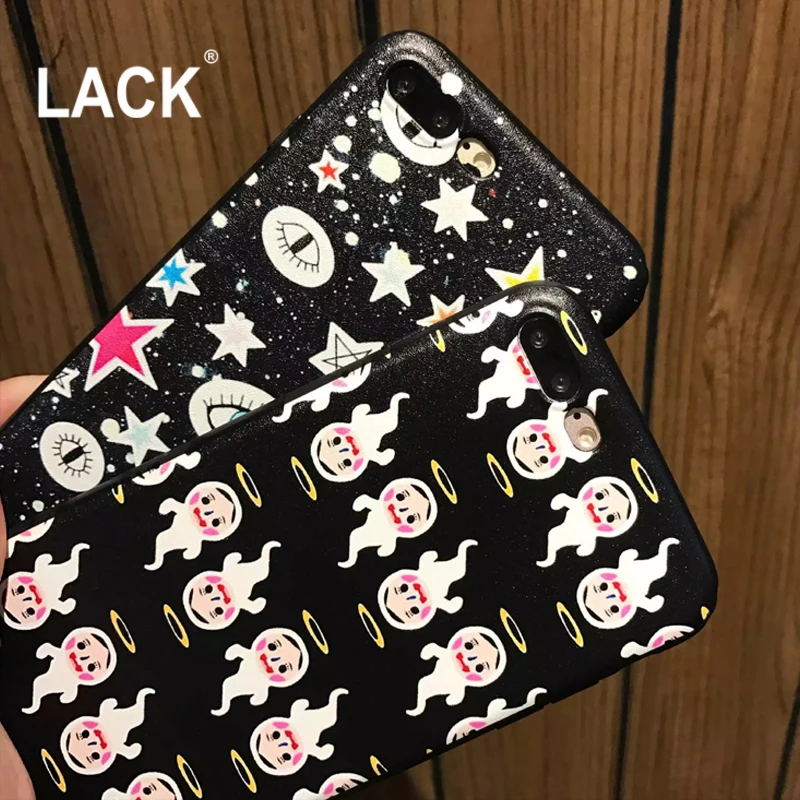 LACK Звезда Моды Прекрасный Ангел Большой Глаз Телефон Случаях Для iphone 6 Case s 7 Плюс