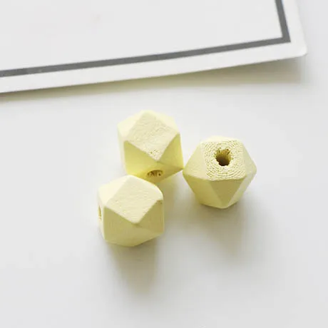 Beige 20 шт прямые отверстия 12 мм бусины из натурального дерева для изготовления ювелирных изделий карамельный цвет Шарм DIY серьги браслет геометрический кулон - Цвет: Beige