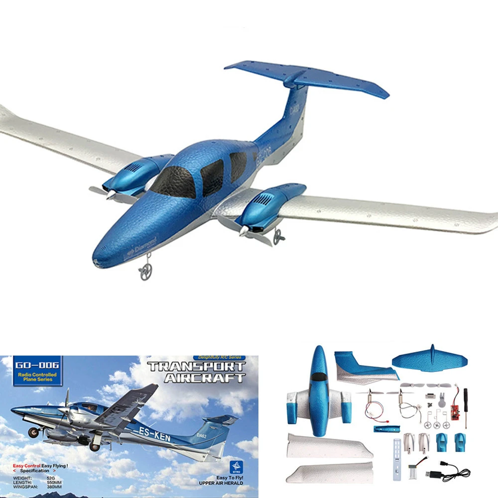 RC самолет GD-006 2,4G 3-Axis Gyro EPP самолет 548mm размах крыльев дистанционного Управление DIY KIT планер с неподвижным крылом транспорт игрушечный самолет