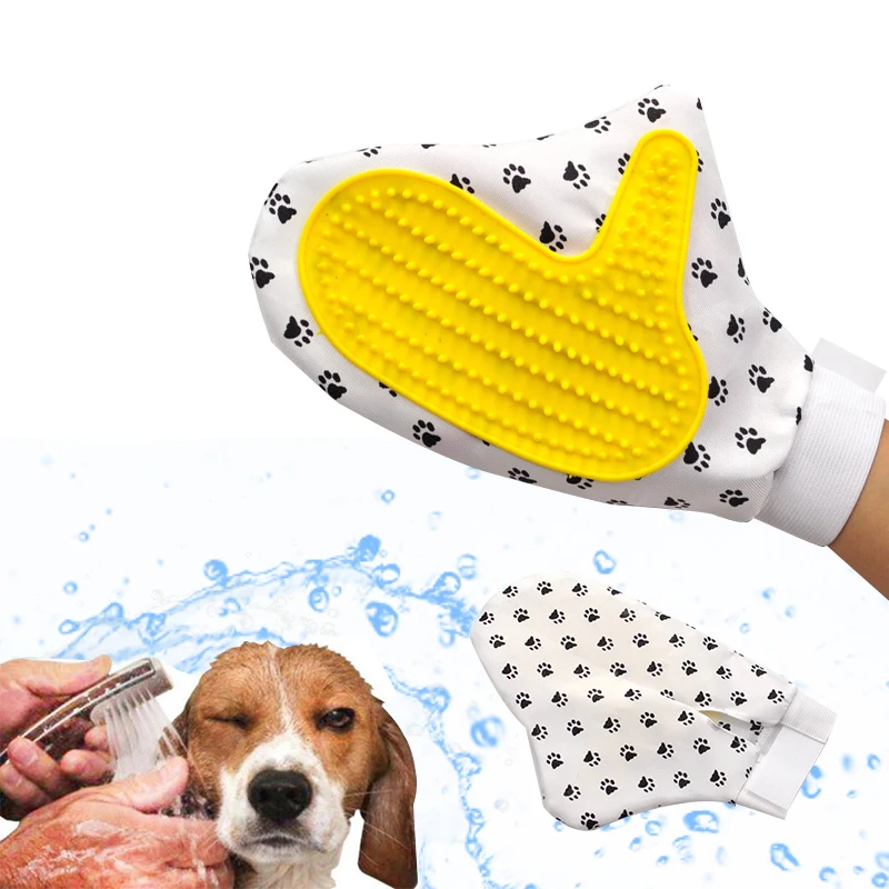 YVYOO Pet dog Cleaning Brush Glove Pet Cats Hair Brush comb Gentle Efficient Massage Glove Pet Dog Supplies A88