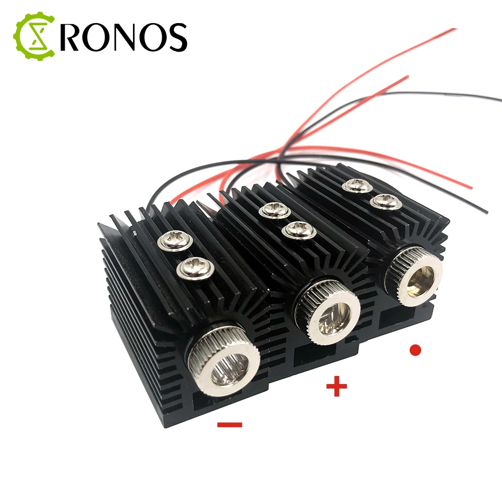 

DIY 650nm 5mW red dot / line / cross laser module head glass lens adjustable focus laser positioning with heat sink