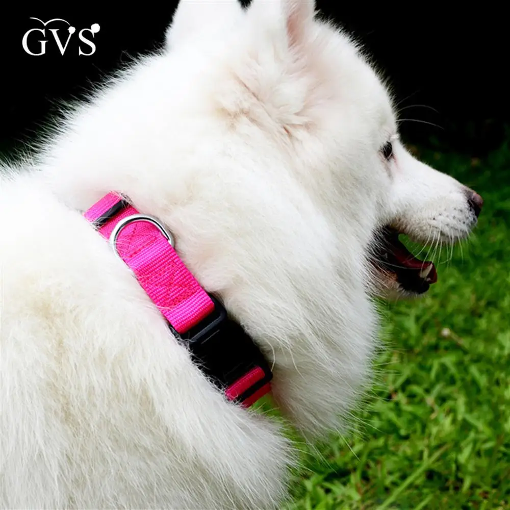 ГВС Pet Nylon ошейник 3 цвета классические нейлон собаки воротники регулируемая