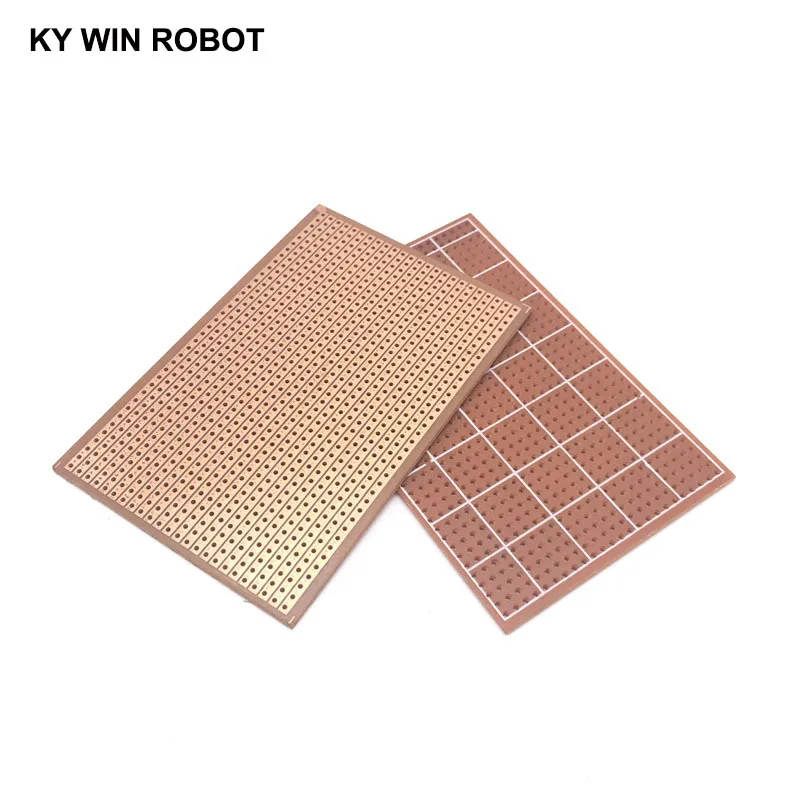 2 шт./лот DIY 6,4x9,5 6,4*9,5 см Прототип бумага PCB Универсальный Эксперимент Матрица печатная плата Однорядная непрерывное отверстие 64x95 мм