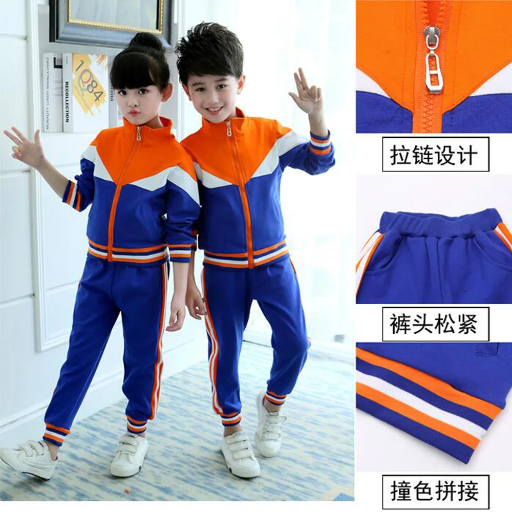 Детская осенняя школьная форма Bule одежда спортивная для мальчиков костюм