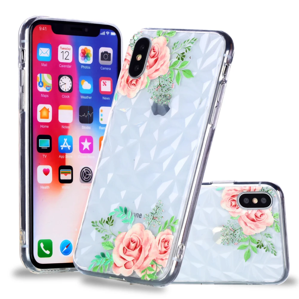 Чехол для телефона с 3D алмазным зерном и кристаллами Apple силиконовый чехол iPhone 6 6s