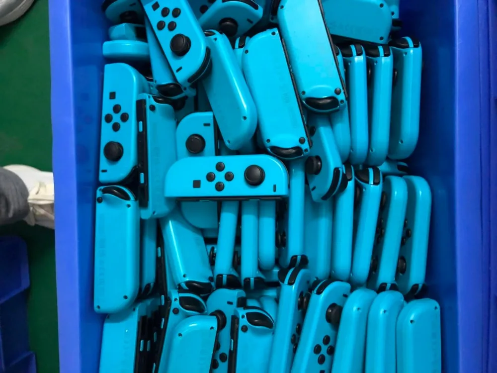 Оригинальный красный синий для переключателя NS L R правый левый джойстик ДЖОЙСТИК