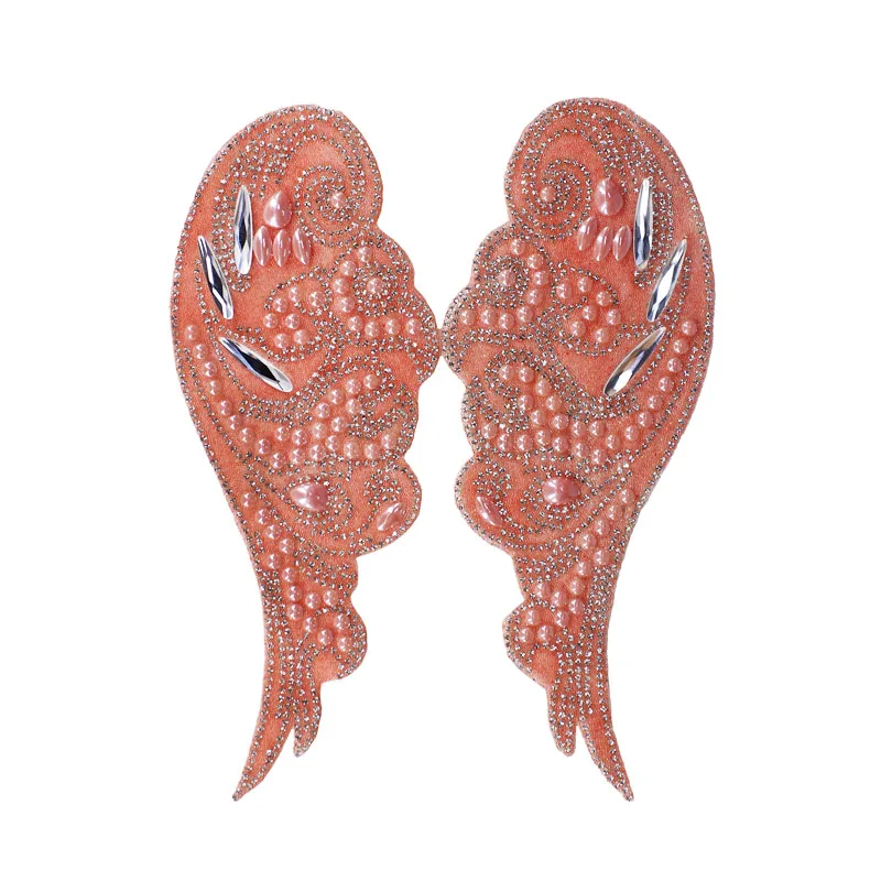 5 пар зеркальные бусины стразы с горячей фиксацией железная аппликация заплатки