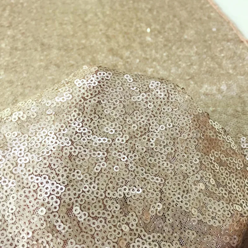 ShinyBeauty шампанское блесток настольная дорожка 12x72in ткань прохода для Свадебные