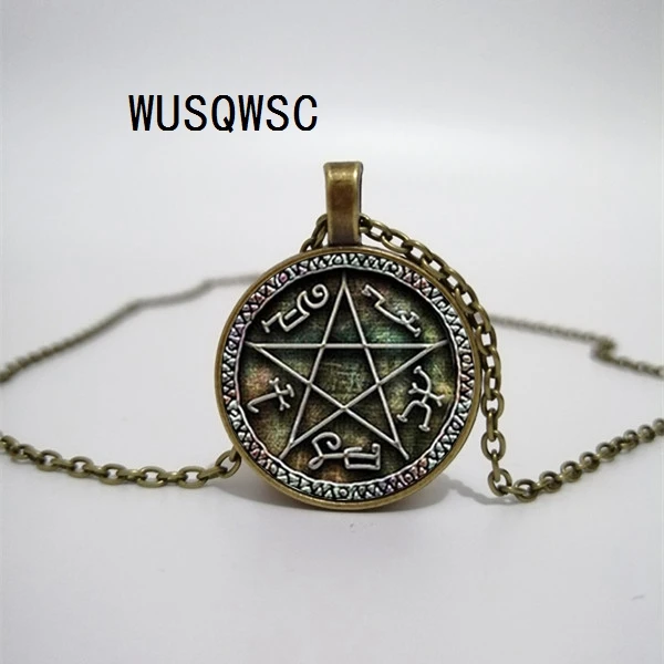 WUSQWSC 2019/горячая Распродажа сверхъестественное дьявол ловушка стекло кулон