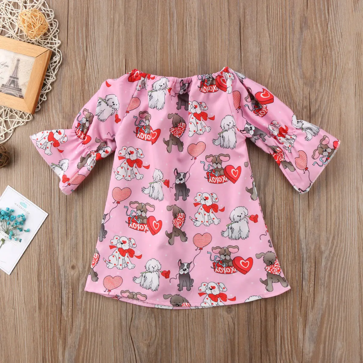 2020 Brand New Toddler Infant Child Kids Baby Girl Cartoon Dress Party Dresses Puppy Dogs Printed Casual Mini 6M-4T | Детская одежда и