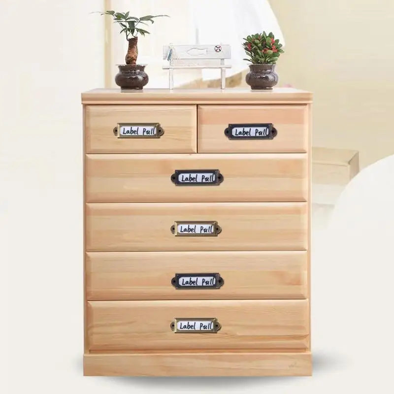 48 шт./лот держатель для карт античный латунный ящик этикетка ручка файл