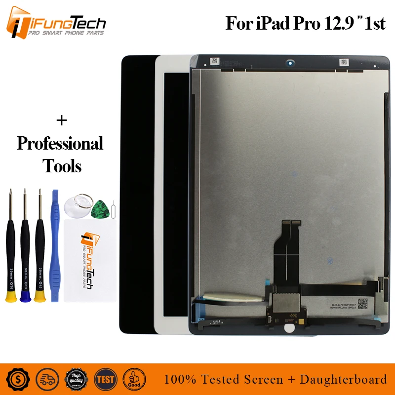 12 9 дюймов черный белый для iPad Pro (2015) A1652 A1584 планшетов lcd экран дисплей Сенсорная