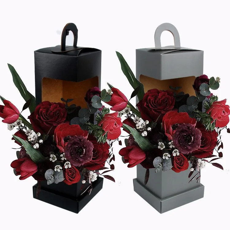 

6pcs Lighthouse box Shape Flower Box Folding box Flowers Wrapping Gift Box Flower Packaging for Home Christmas Decoration