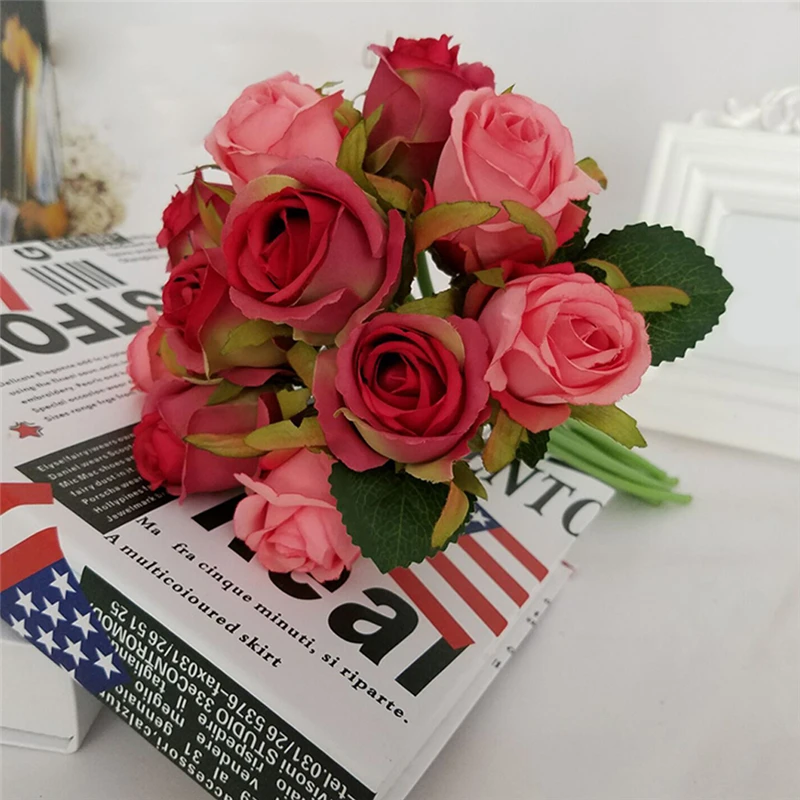 12 шт. искусственные цветы для украшения дома стола сада|Искусственные и сухие