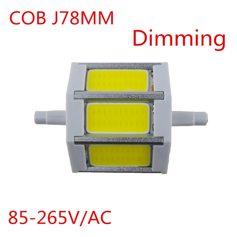 R7S COB Led лампа Затемняющая светильник SMD 10 Вт 15 Вт 20 Вт 25 Вт AC85V-265V лампада лампа J78 мм j118мм j135мм j189мм Замена галогенный прожектор светильник