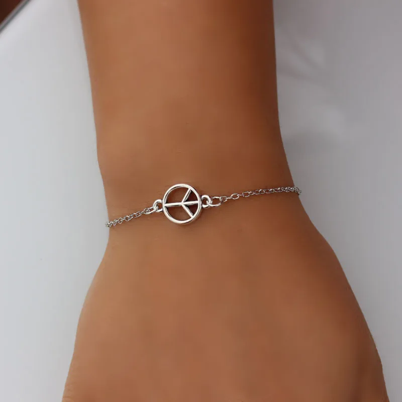 1 шт. модные очаровательные браслеты звенья цепи браслет крест сердце манжеты