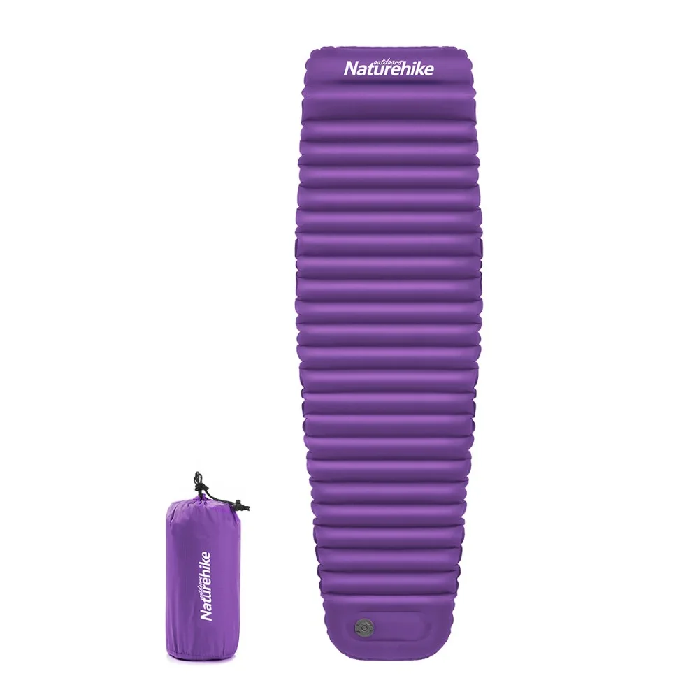 Naturehike Sleeping Pad Camping Mat Ultralight for Hiking Car Backpacking Air Mattress Built in Pump NH18Q002-D | Спорт и