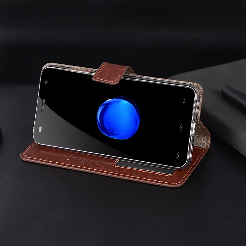Для HOMTOM HT26 случае Fundas Coque Вертикальный флип чехол Кожаный для Обложка телефон