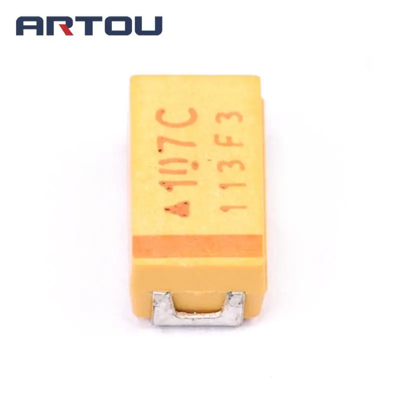 20 шт. SMD 16 в 100 мкФ C 107C танталовый конденсатор размер 6032 | Электронные компоненты и