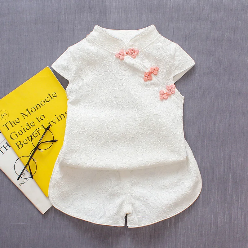 Комплект летней одежды для новорожденных девочек Модный хлопковый комплект в