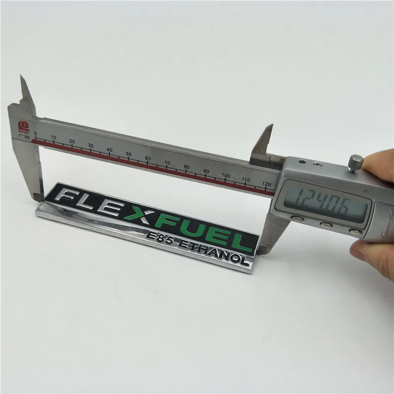 Металлическая Эмблема FLEXFUEL E85 с логотипом этанола для Ford CHRYSLER Chevrolet|Наклейки на