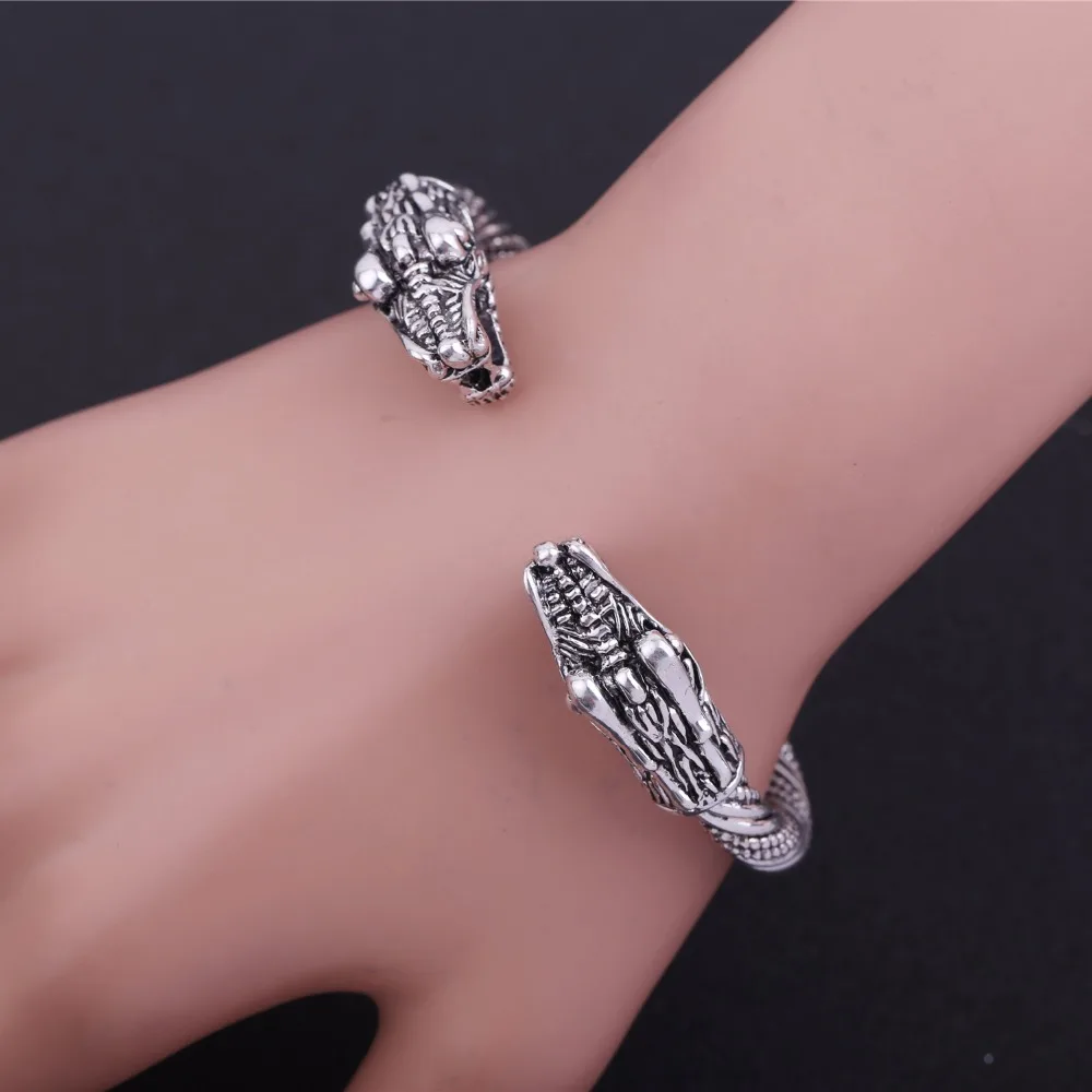 Skyrim винтажные браслеты с двойным драконом индийские аксессуары и украшения