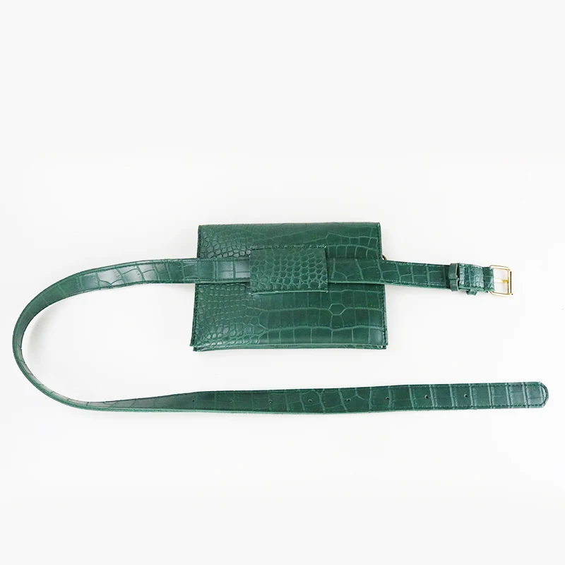 Крокодиловый узор из искусственной кожи поясные сумки для женщин цепь Crossbody сумки забавные сумки дамы ремень сумки для телефона женские