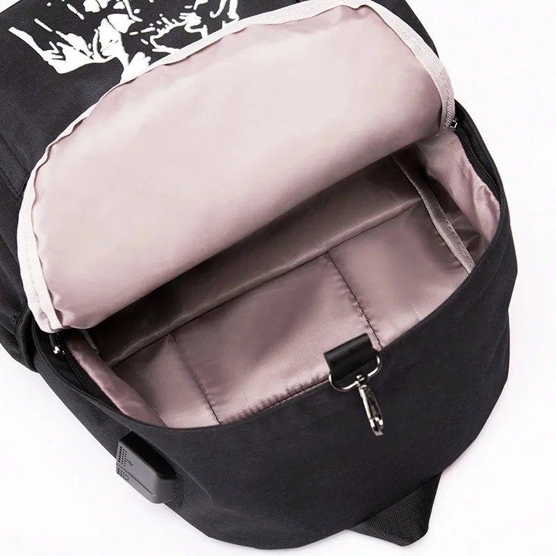 AUGUR Модные мужские рюкзаки черный Оксфорд Back Pack зарядка через Usb маленький