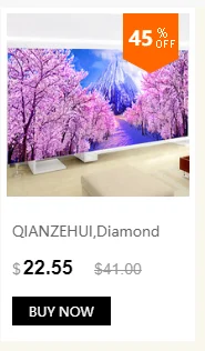 QIANZEHUI, алмазная вышивка, Круглый Алмазный пейзаж, течёт вода, полные стразы 5D, алмазная живопись, вышивка крестиком, рукоделие