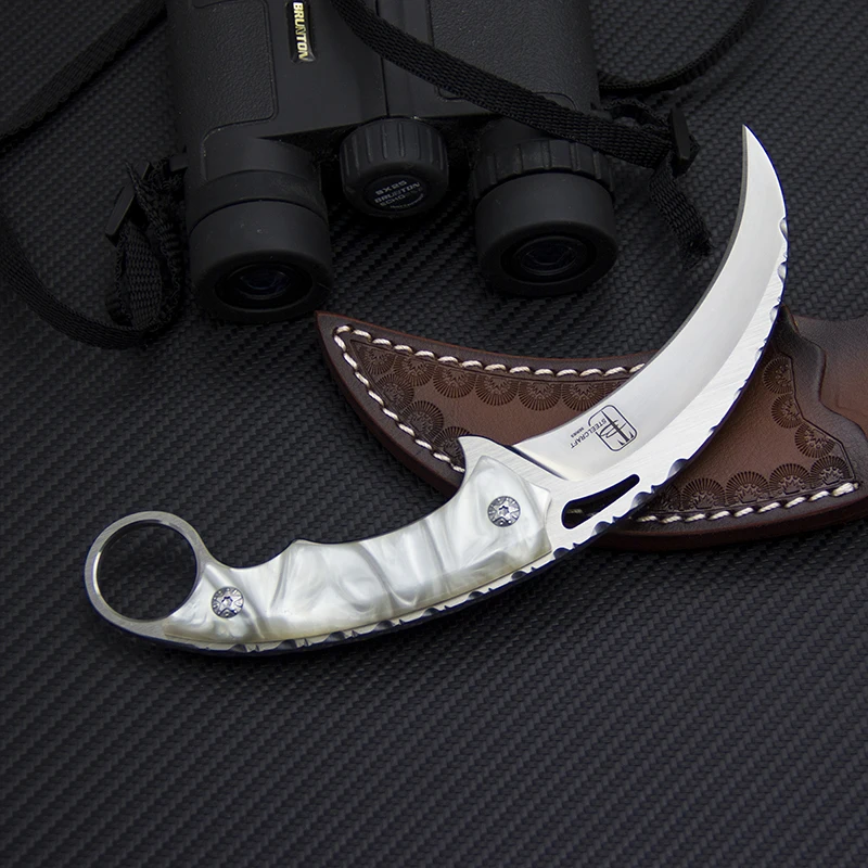 Toplu EDC Karambit Knife 9Cr18Mov Steel Tactical Jungle Outdoor Rescue Knives Camping Self Defense Hunting Tools | Инструменты