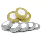 Лента блестящая вышитая с луком, золотистаясеребристая, 0,6-5 см