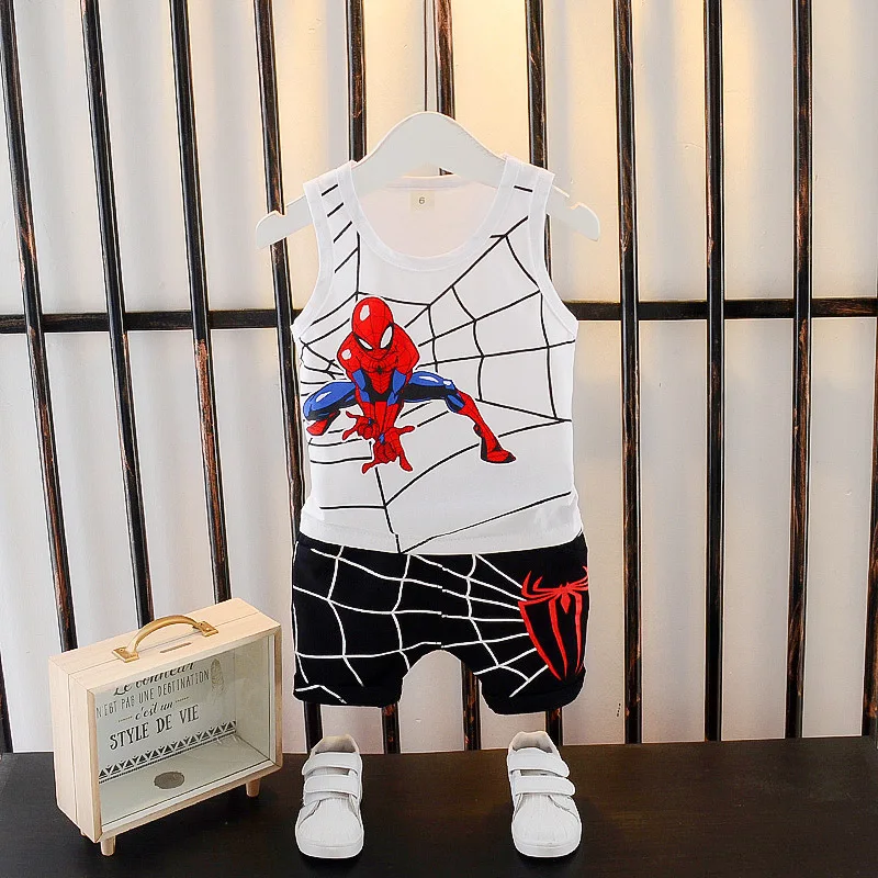 Комплект летней одежды из 2 предметов для маленьких мальчиков и девочек