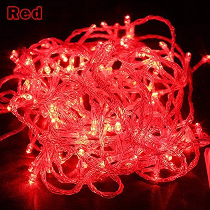 LED String Holiday Light Christmas Lights 110V/220V 10m/100LEDs With 8 Modes for Holiday/Party/Decoration Free shipping | Лампы и