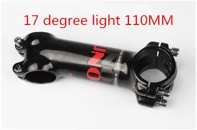 17 degree light 110 Алюминиевый стержень для шоссейного велосипеда UNO, 17 градусов, 70-130 мм, светильник/матовый - Цвет: 17 degree light 110