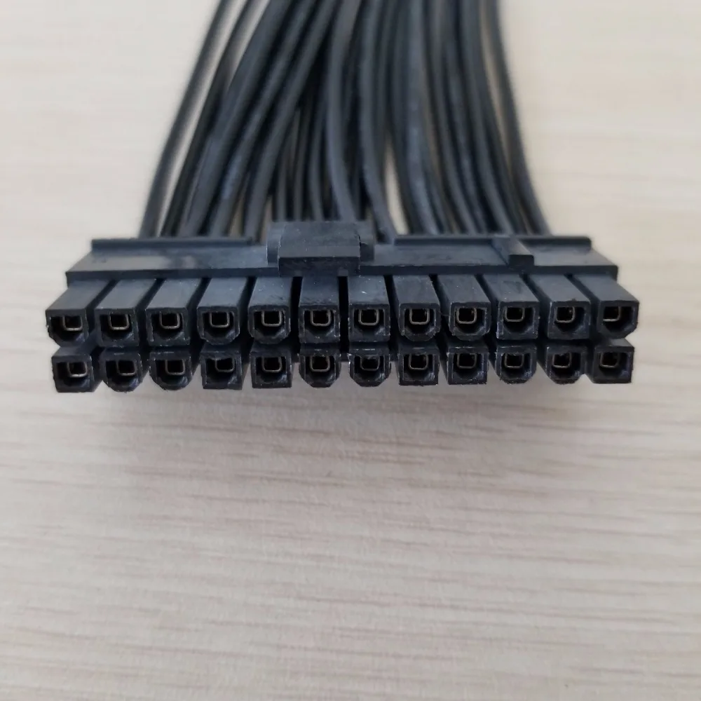 10 шт./лот ATX материнская плата 24Pin блок питания удлинитель 18AWG для ПК DIY 20 см/7 8