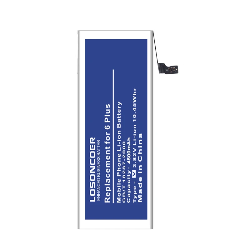 LOSONCOER 4500mAh Use For Apple IPhone 6 Plus 5.5'' / for Iphone6 Global Battery+Free Tools | Мобильные телефоны и