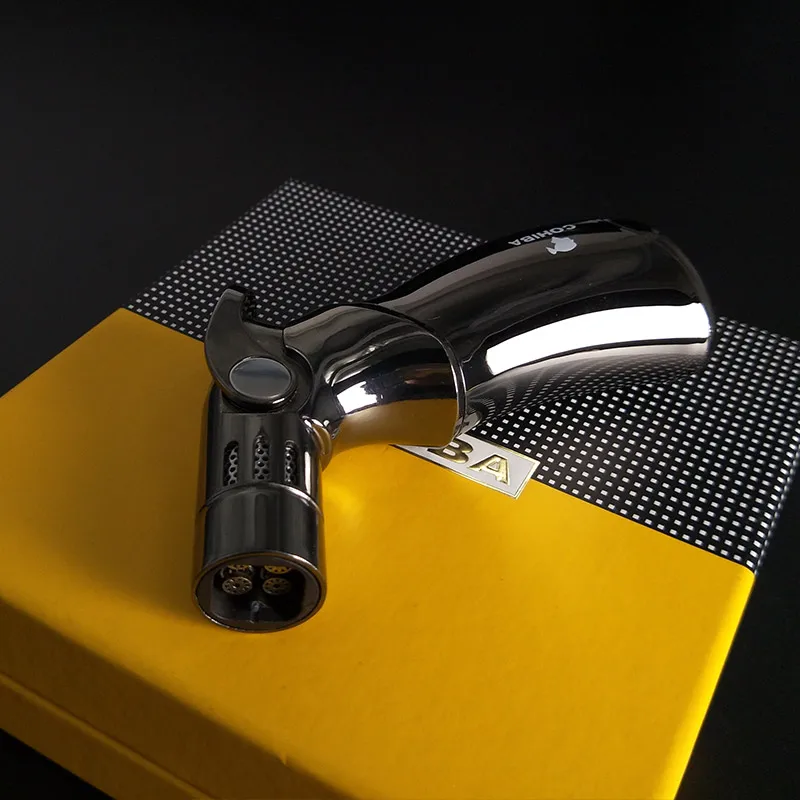 COHIBA зажигалка 4 факел струйное пламя Металл ветрозащитная сигарета сигары легче