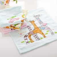 27x27cm gauze printed cotton small square towel hand towel wholesale home cleaning face for baby for kids