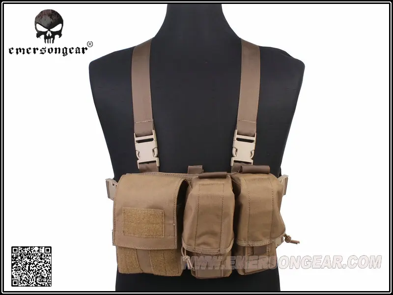 Emerson Light Weight Chest Rig Coyote Brown EM7441