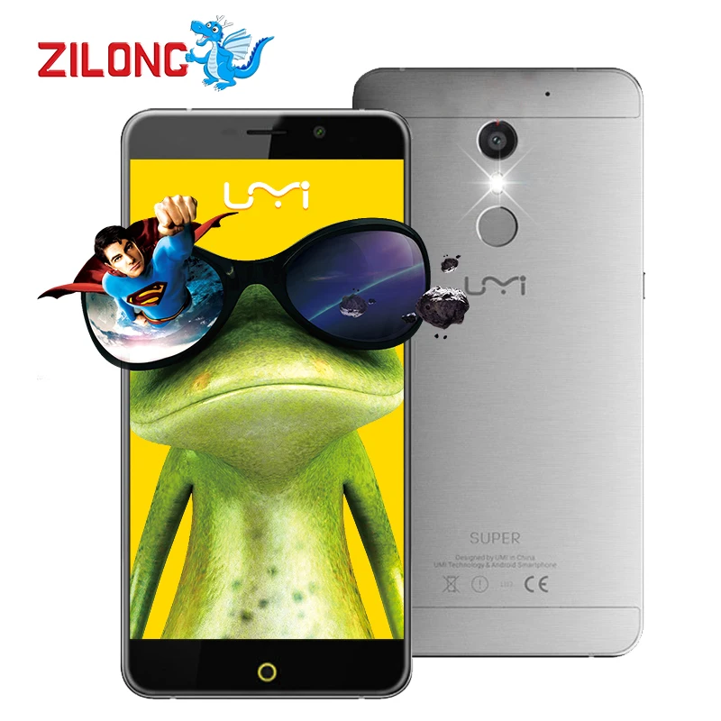 Оригинальный UMI Super 5.5 &quotFHD 13.0MP сотовый телефон MTK6755 P10 Octa core Android 6.0 4 г + 32 4000 мАч pe Touch