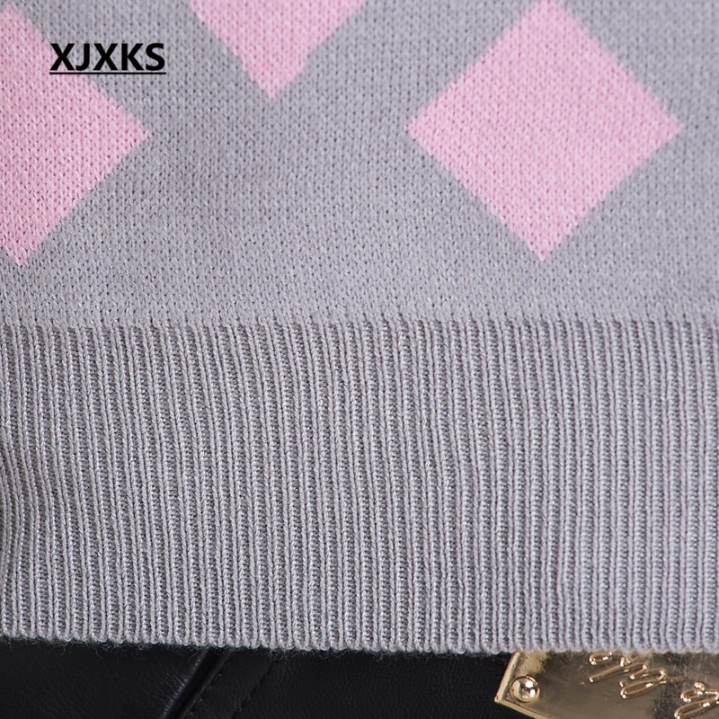 XJXKS women's pullovers sweater autumn and winter fashion pullover women heap slim basic jumper shirt | Женская одежда