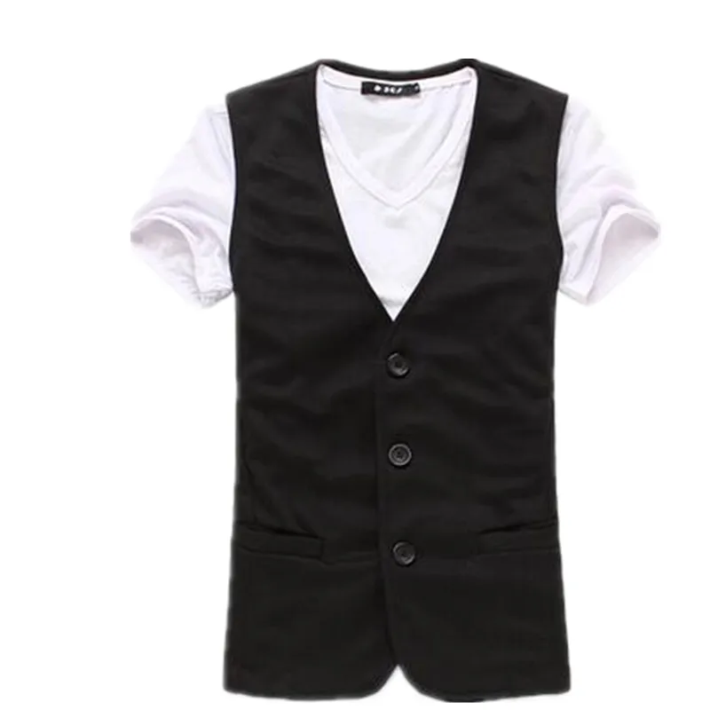 New! Hot! 2015 Spring And Autumn Slim Male Casual Vest Sleeveless Knitted | Мужская одежда