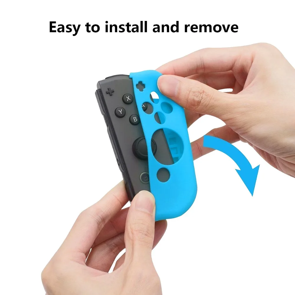 Yoteen для nintendo Switch силиконовый чехол Мягкий защитный с Joy-Con кожа большого пальца
