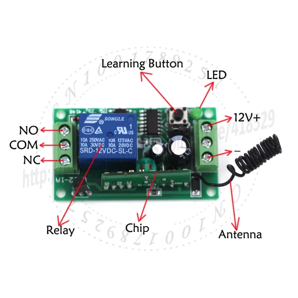 Беспроводной Радиочастотный выключатель с дальностью действия 150 м постоянный