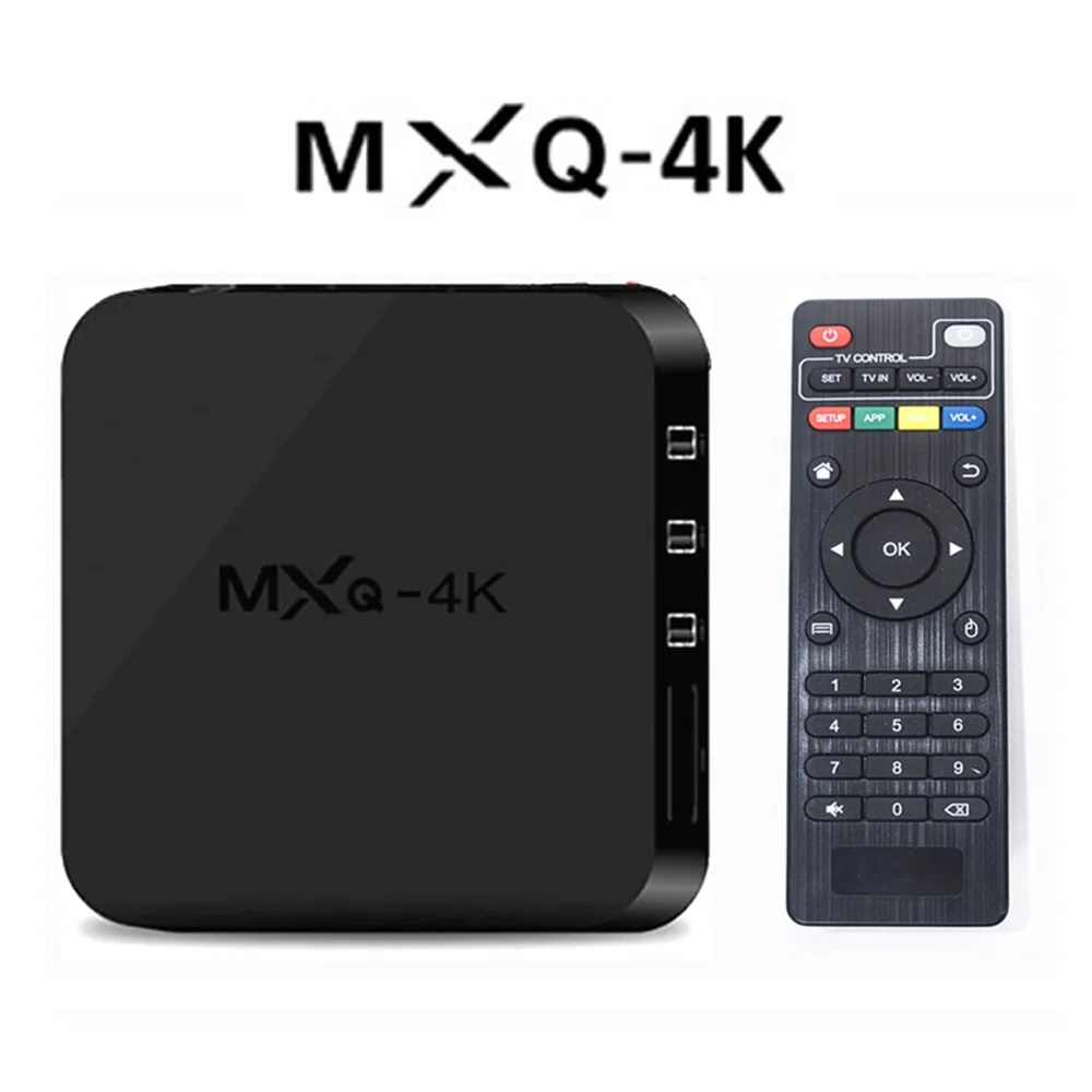 VHXSIN MXQ 4 К ТВ Box четырехъядерный Android 7 1 Samrt коробка DDR3 ГБ 8 HD allwinner h3|ТВ-приставки и